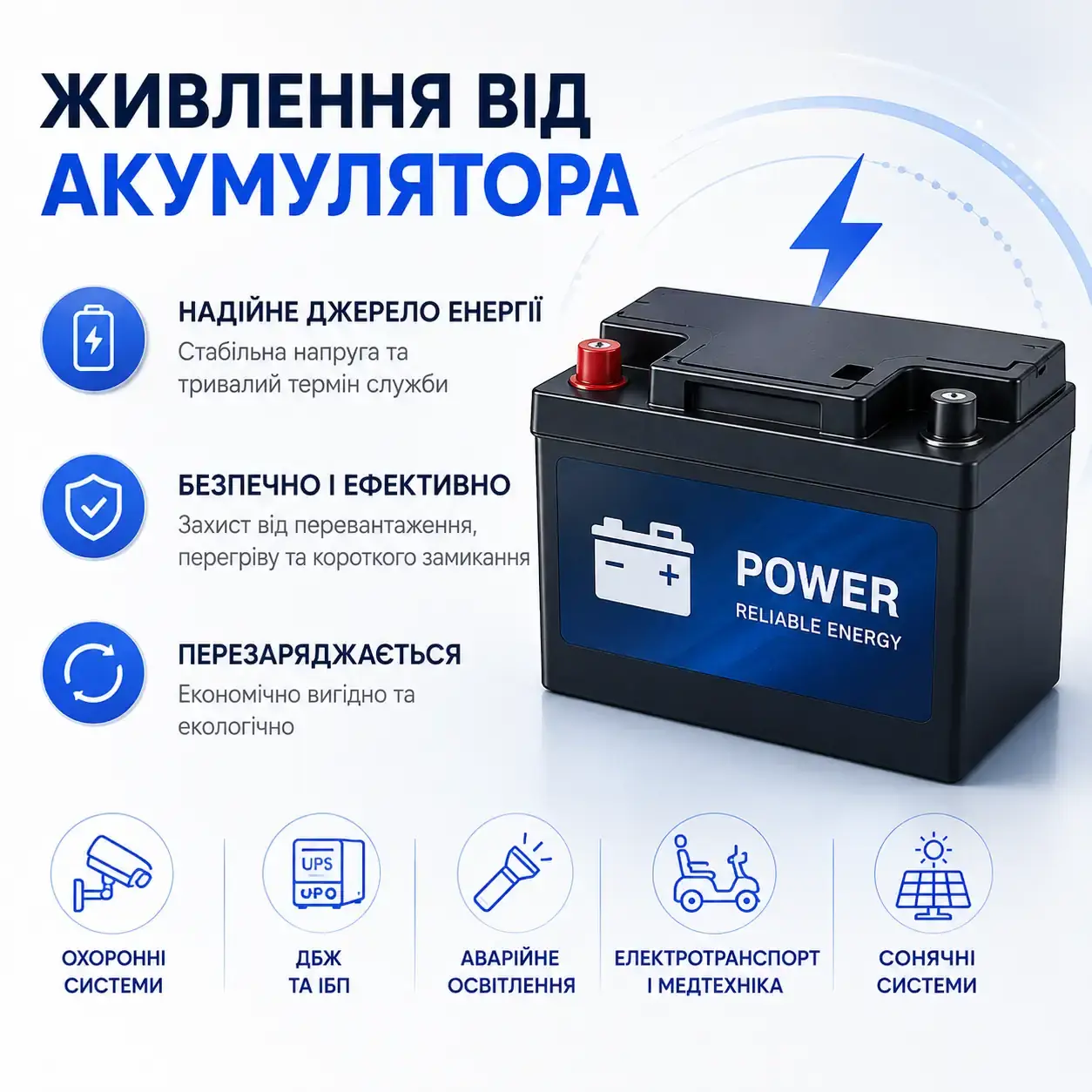 Товар з живленням від акумулятора