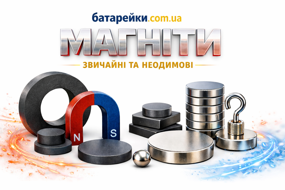 Асортимент товарів категорії Магніти на сайті батарейки.com.ua