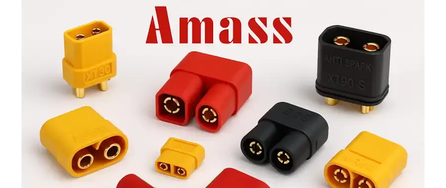 Роз’єми Amass XT60 для підключення акумуляторів та електронного обладнання