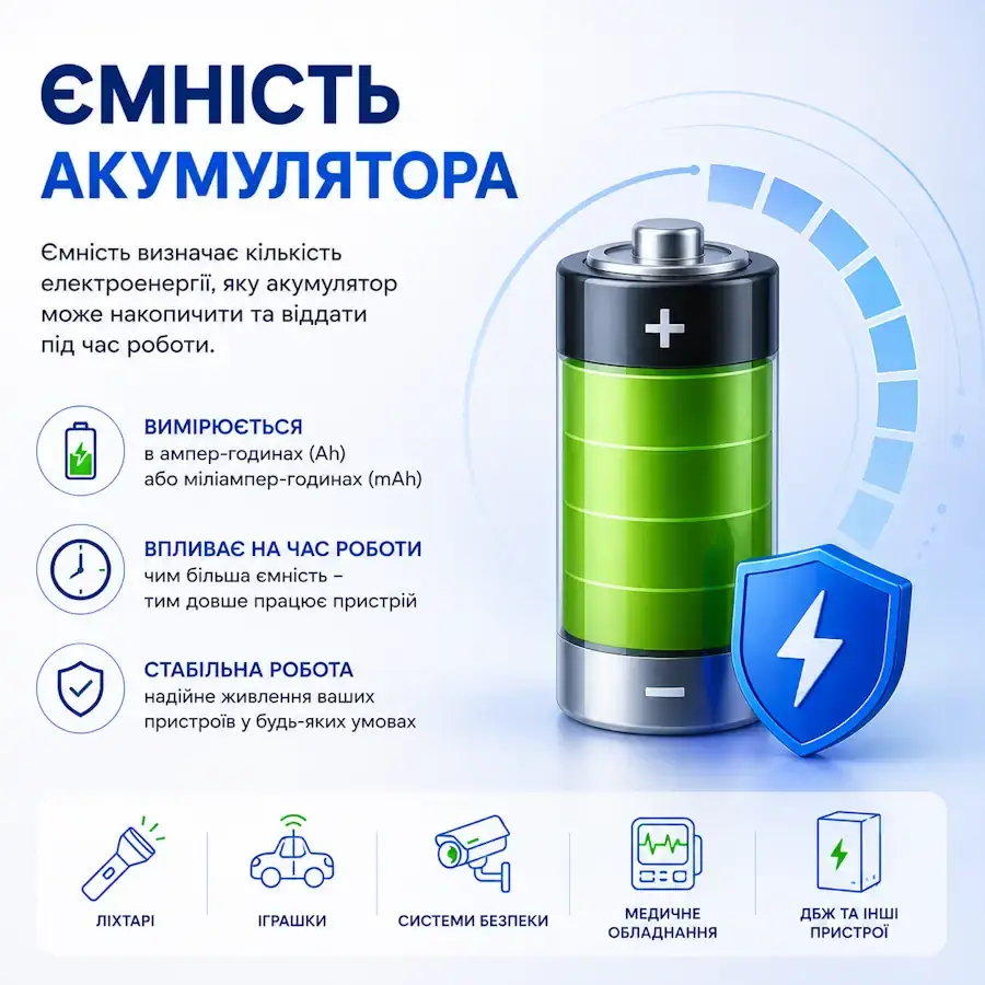 Акумулятор та пристрої з ємністю 50000 mAh