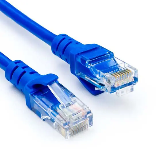 Різноманітність мережевих кабелів LAN, патч-кордів RJ45 та RJ11, а також мережевих аксесуарів для створення надійної інтернет-мережі