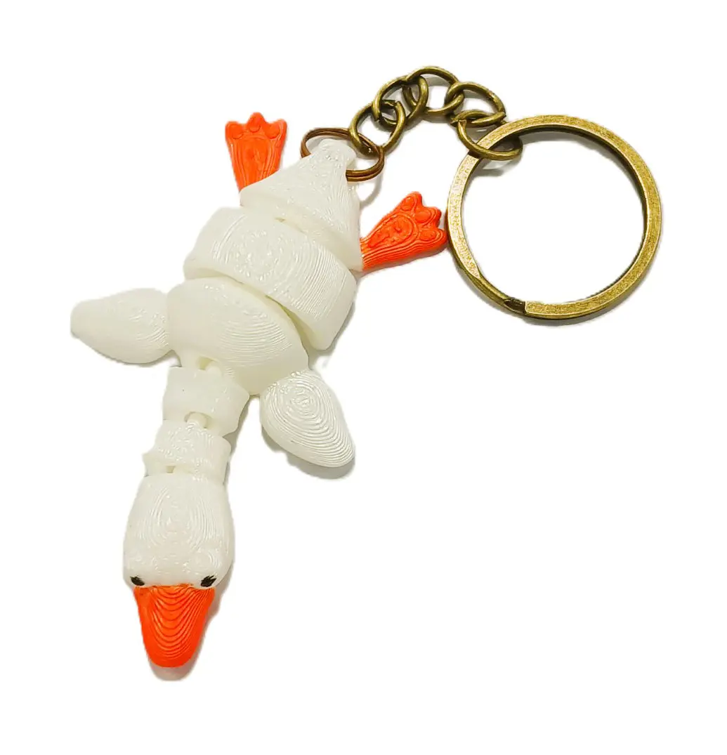 3D друк брелок - флексі гусак  від батарейки.com.ua