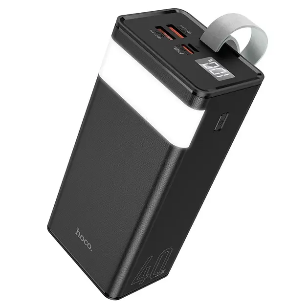power bank Hoco J86 40000mAh PD20W QC3.0 LCD Lamp Black), зображення 2