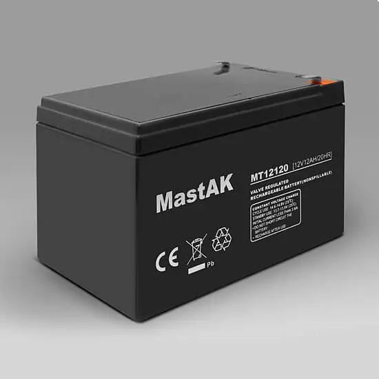 Акумулятор AGM Mastak MT12120 12V 12A), зображення 3