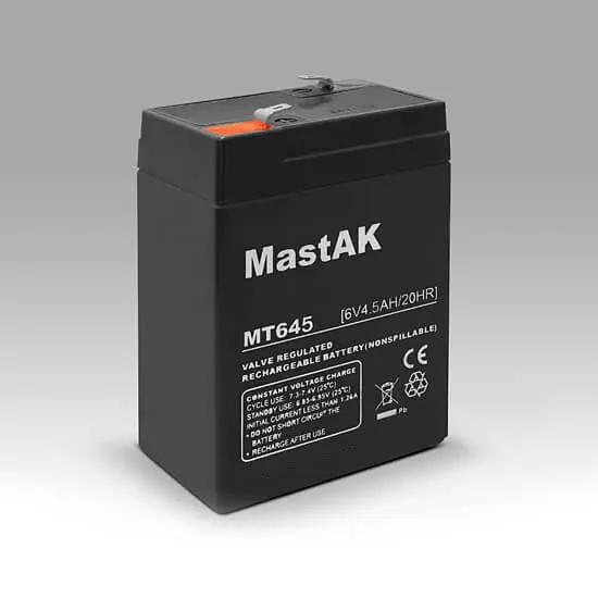 Акумулятор AGM Mastak MT645 6V 4,5A), зображення 3