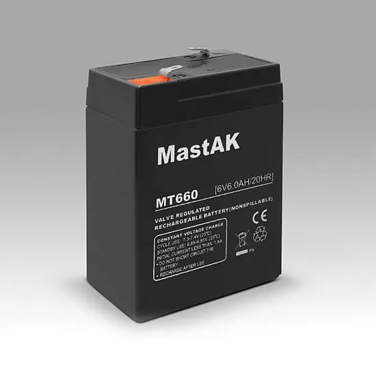 Акумулятор AGM Mastak MT660 6V 6A), зображення 3