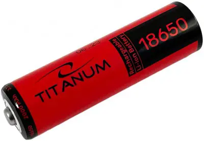 Акумулятор літієвий Li-on TITANUM 18650 2000 mAh 3.6V (без захисту) від батарейки.com.ua