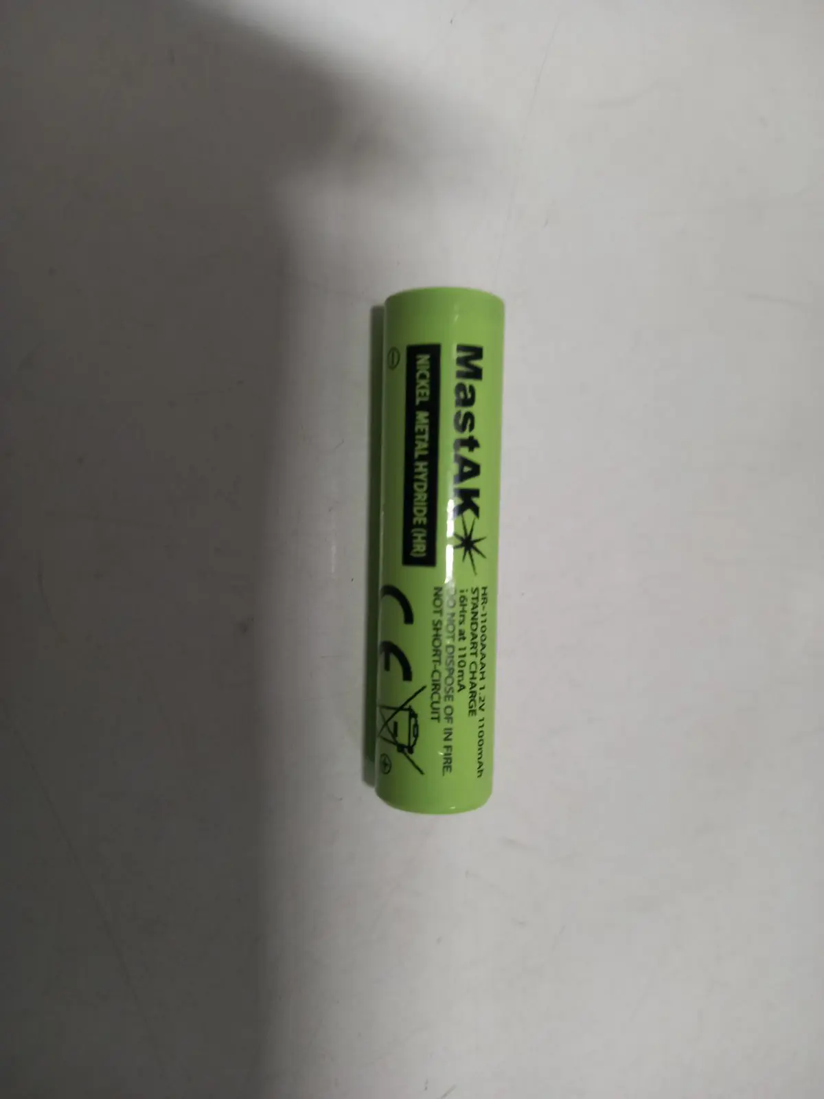 Акумулятор пром MastAK Ni-MH AAA HR03 1,2V 1100mAh від батарейки.com.ua