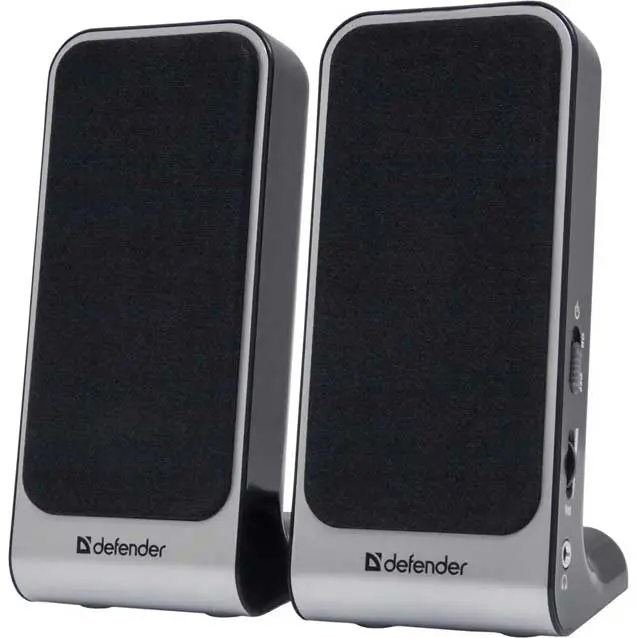 Колонки DEFENDER 2.0 SPK-225 USB 4W чорний/срібло від батарейки.com.ua