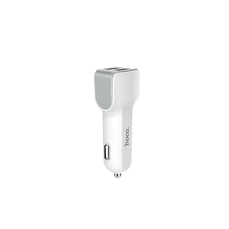 Автомобільне зарядне Hoco Z23 2 USB 2,4А Білий), зображення 3
