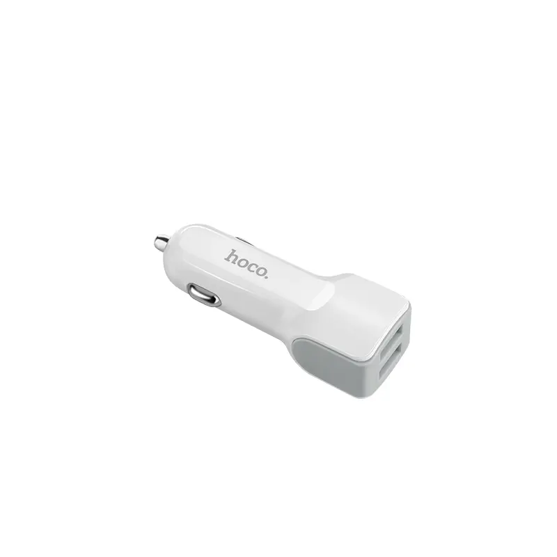Автомобільне зарядне Hoco Z23 2 USB 2,4А Білий), зображення 7