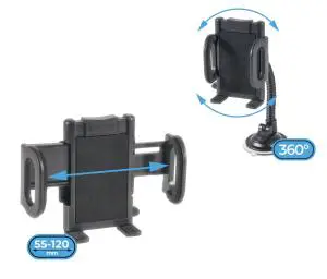 Автотримач DEFENDER Car holder 111 чорний), зображення 3