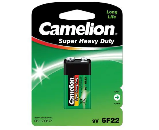 Батарейка CAMELION 6F22 (BL) Green), зображення 2