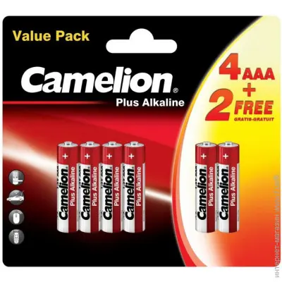 Батарейка CAMELION LR 03 4+2BL Plus Alkaline), зображення 2