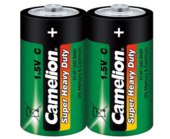  Батарейка CAMELION R14 / 2 Shrink ( Green ) — купити на батарейки.com.ua