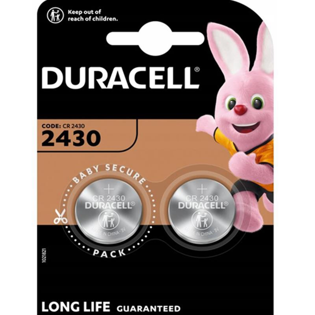 Батарейка DURACELL DL2430 DSN 2 шт. від батарейки.com.ua