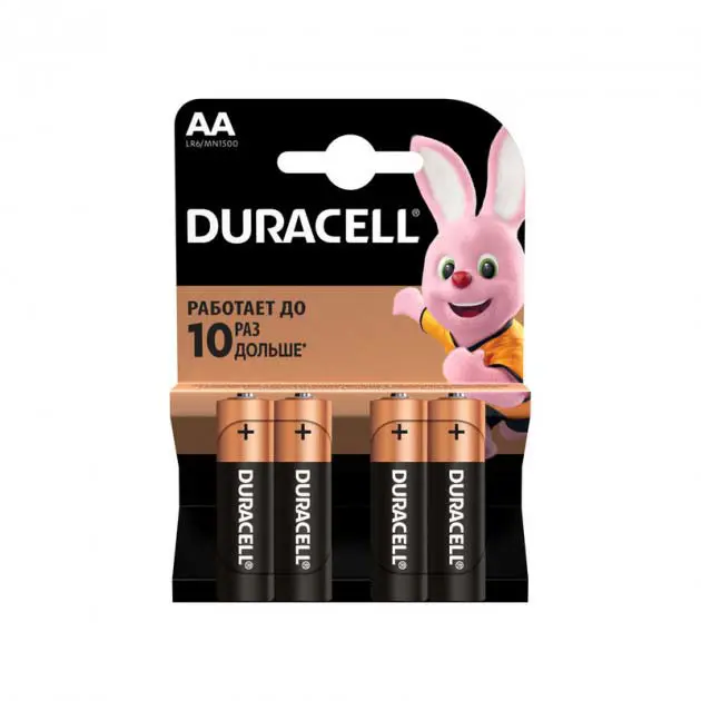 Alt text: Батарейка DURACELL LR06 MN1500 1x4 шт. з батарейки.com.ua