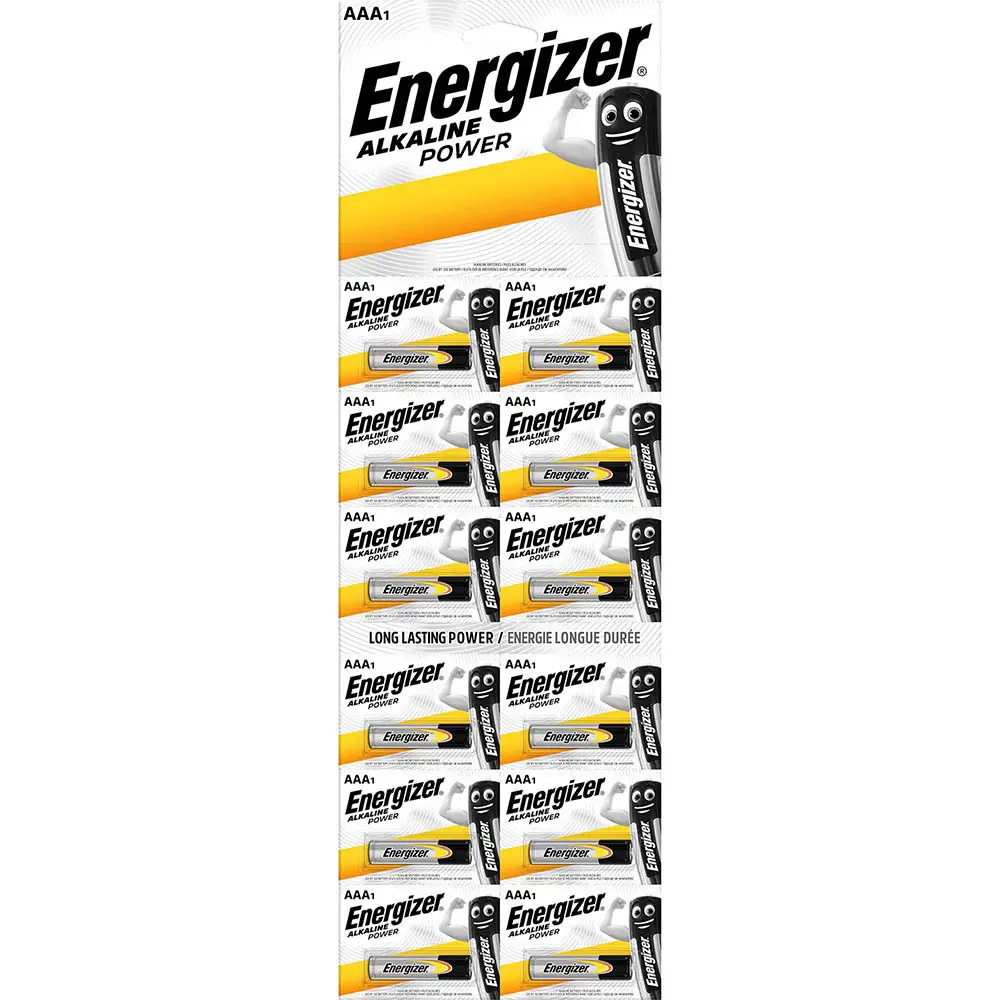 Батарейка ENERGIZER LR03 Alkaline Power 1x12 шт. - купити в Україні на батарейки.com.ua