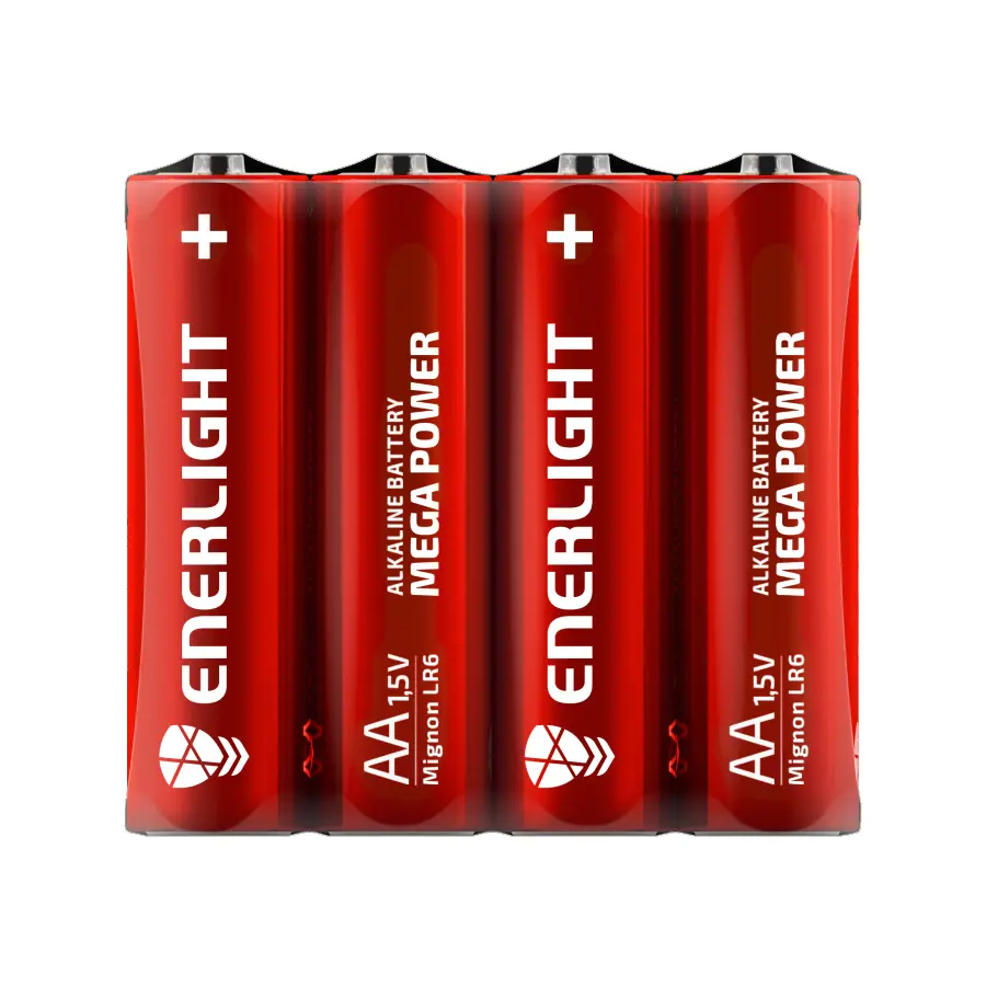 Батарейка ENERLIGHT LR6 MEGA POWER shrink4 від батарейки.com.ua