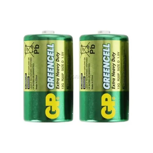 Батарейка GP R-20/2sh (13G-S2) Greencell від батарейки.com.ua