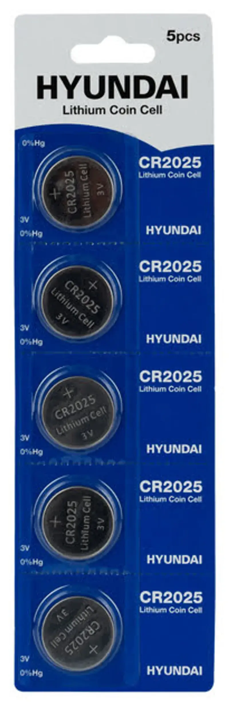 Батарейка HYUNDAI CR2025 5 шт від батарейки.com.ua
