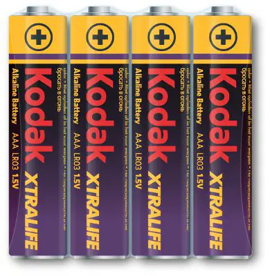 Батарейка KODAK XtraLife alk LR03 1x4 шт. коробка 60уп. - батарейки.com.ua