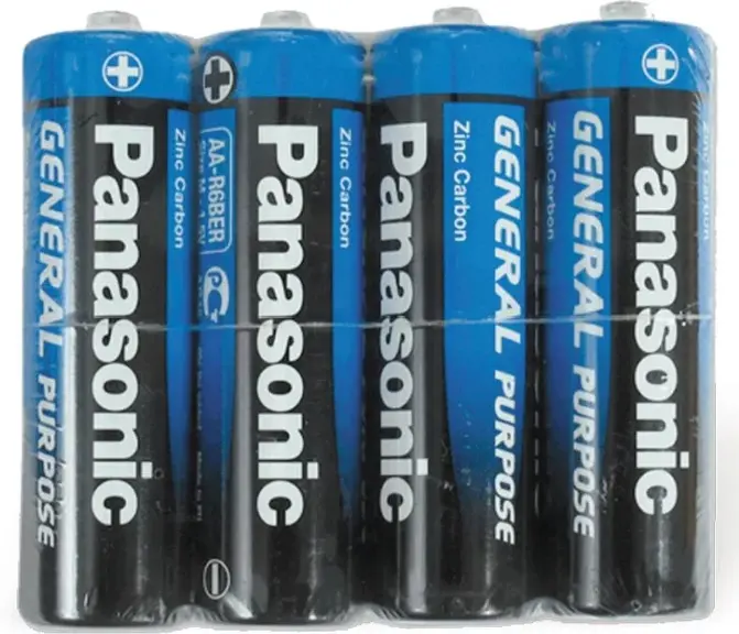 Батарейка PANASONIC R 6 у коробці, 4 шт., 60 упаковок доступно на батарейки.com.ua