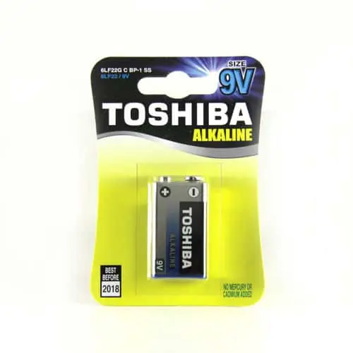 Батарейка TOSHIBA 6LR61-1BL Alkaline), зображення 3 Батарейка TOSHIBA 6LR61-1BL Alkaline), зображення 3