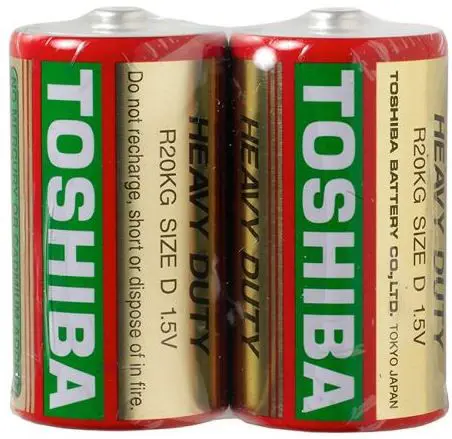 Батарейка TOSHIBA R20 KG 24шт - батарейки.com.ua