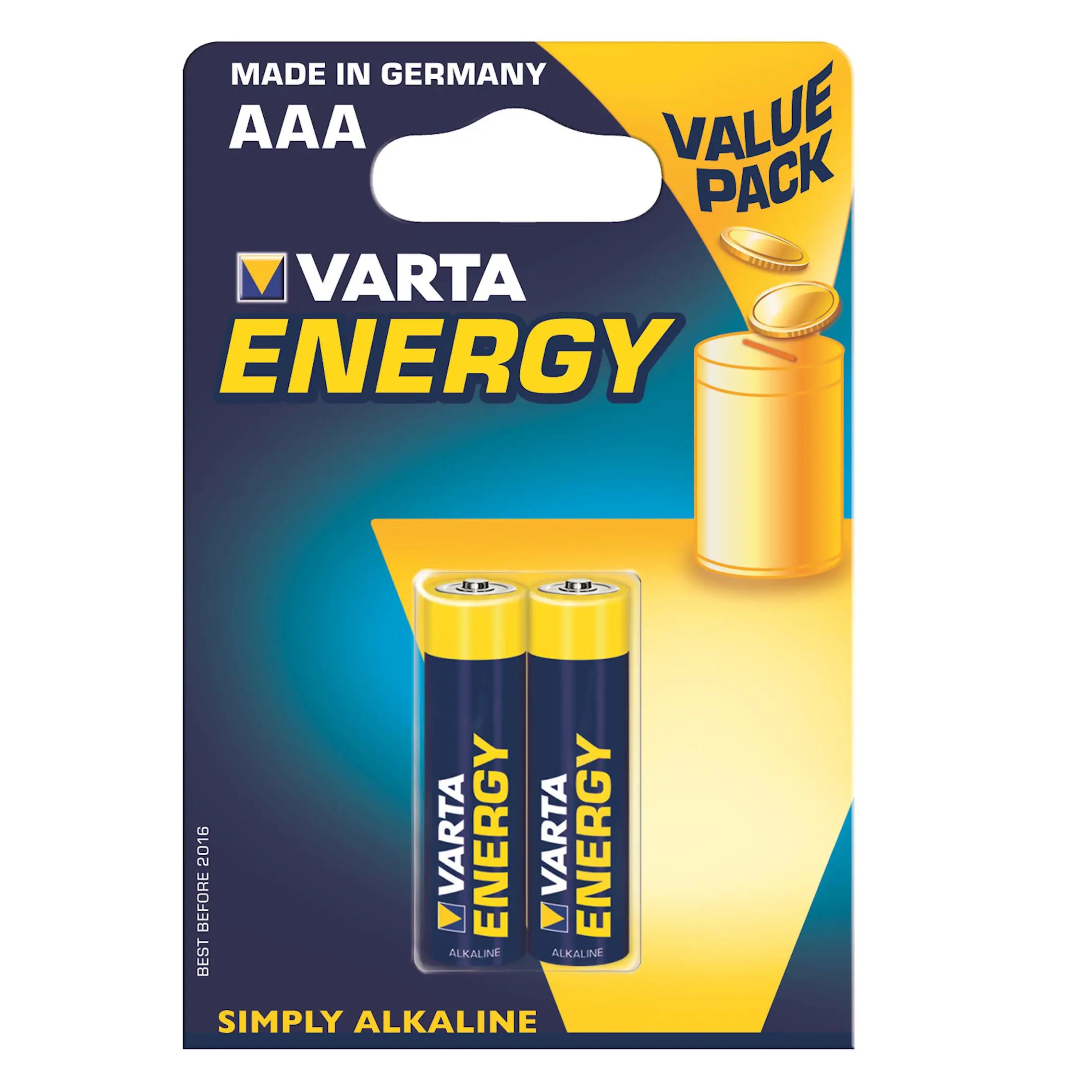 Батарейка VARTA LR03 (04103) ENERGY 1X2BL на сайті батарейки.com.ua