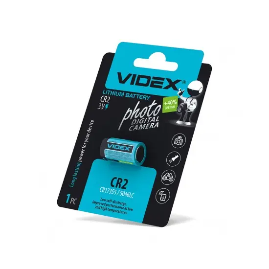 Батарейка Videx CR2 Lithium), зображення 2 Батарейка Videx CR2 Lithium), зображення 2