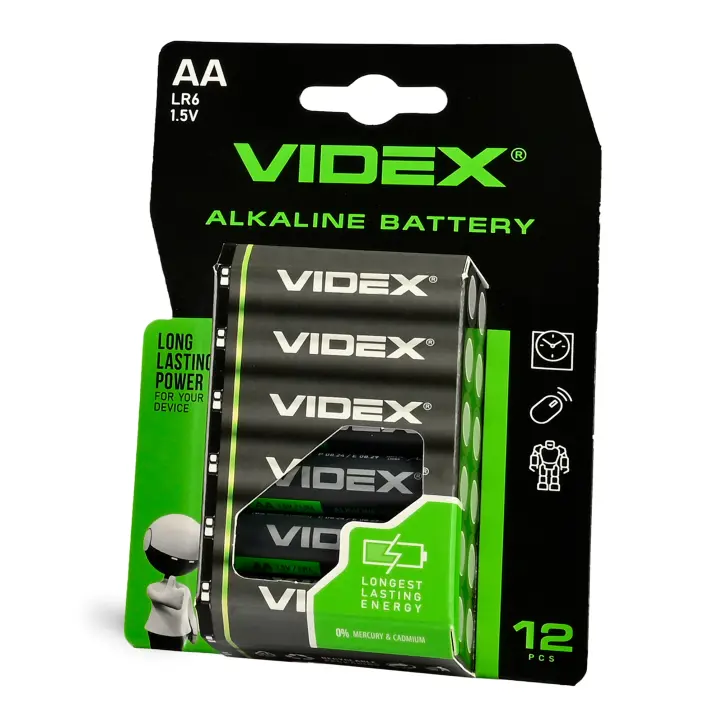 Батарейка Videx LR06 12bl), зображення 2 Батарейка Videx LR06 12bl), зображення 2