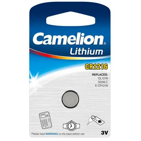 Батарейка літієва CAMELION CR1216 1BL), зображення 2