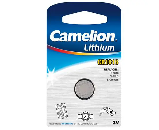 Батарейка літієва CAMELION CR 1616 / 1 BL), зображення 2