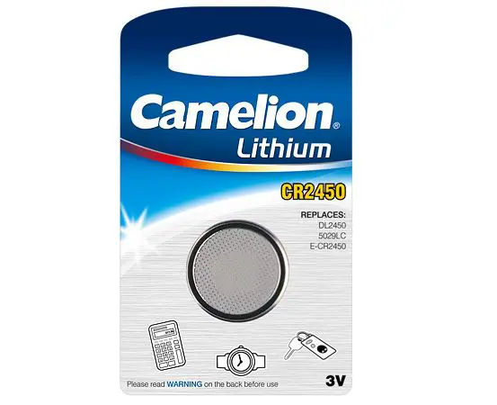 Батарейка літієва CAMELION CR 2450 / 1 BL), зображення 2