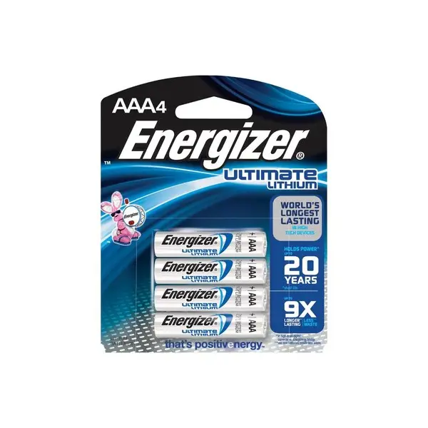 Батарейка літієва ENERGIZER Ultimate Lithium AAA DFB4 -блістер 4 шт), зображення 3 Батарейка літієва ENERGIZER Ultimate Lithium AAA DFB4 -блістер 4 шт), зображення 3