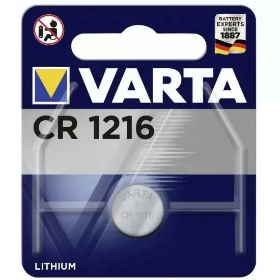 Батарейка літієва VARTA Lithium 6216 (CR1216)), зображення 3