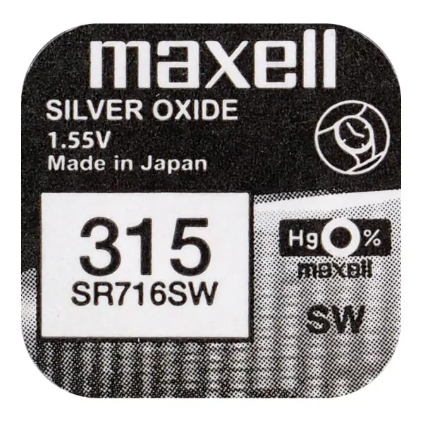 Батарейка в годинник MAXELL SR716SW-B1 (315)  NEW EUROPE), зображення 3