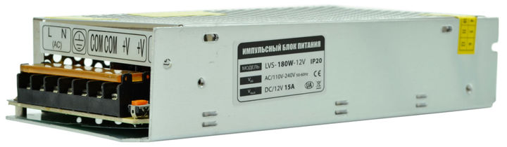 Блок живлення Venom VST-180-12 12V 15A 180Вт IP20 перфорований корпус від батарейки.com.ua