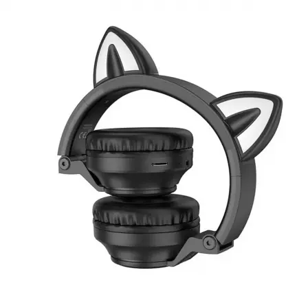 Bluetooth Навушники BOROFONE BO18 чорні з підсвічуванням), зображення 3