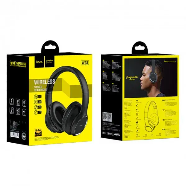 Bluetooth Навушники HOCO W28 black), зображення 4 Bluetooth Навушники HOCO W28 black), зображення 4