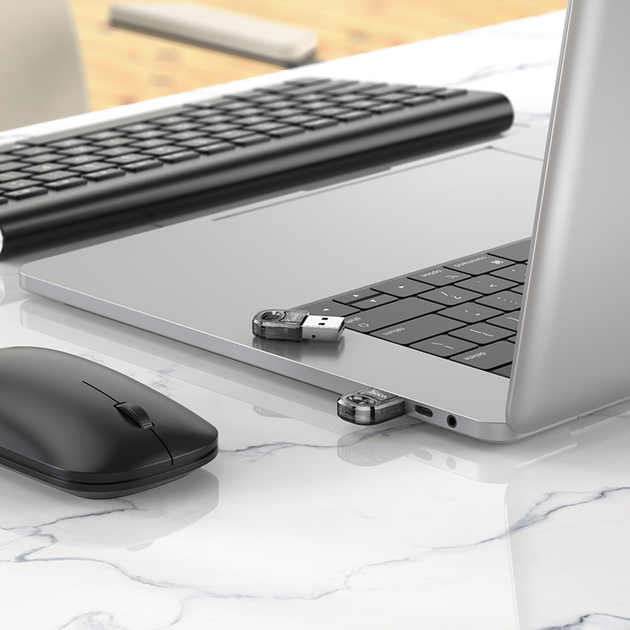 Bluetooth адаптер HOCO UA28 USB BT чорний), зображення 8 Bluetooth адаптер HOCO UA28 USB BT чорний), зображення 8