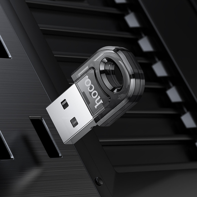 Bluetooth адаптер HOCO UA28 USB BT чорний), зображення 9 Bluetooth адаптер HOCO UA28 USB BT чорний), зображення 9