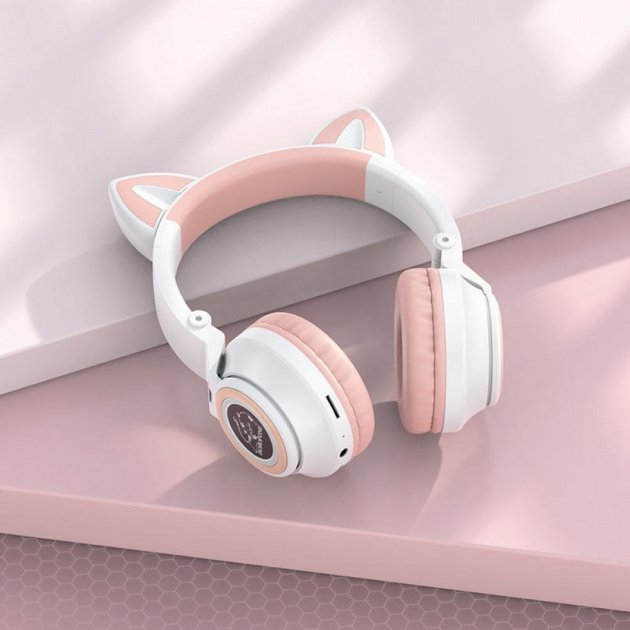 Bluetooth гарнітура BOROFONE BO18 білі з підсвічуванням), зображення 3