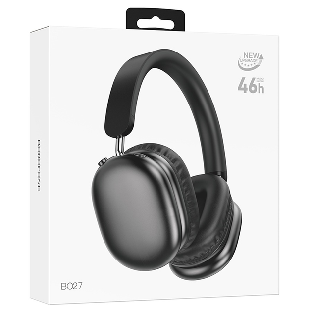 Bluetooth гарнітура BOROFONE BO27 Rhyme BT headphones чорний), зображення 2