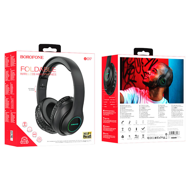 Bluetooth stereo Навушники BOROFONE BO17 black), зображення 4