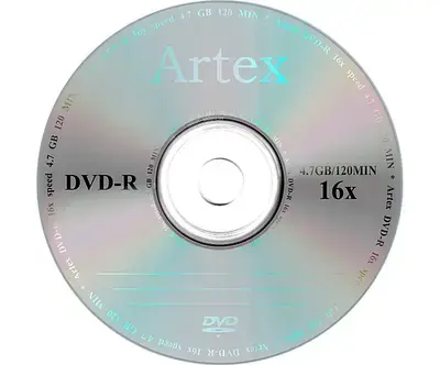 Диск Artex DVD-R 4,7 GB 16x Bulk 50 CMC від батарейки.com.ua