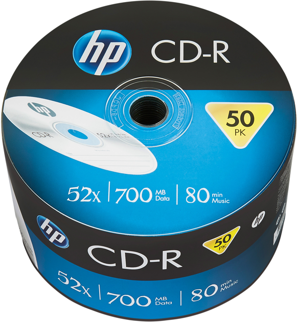 Диск HP CD-R 700Mb 52x Bulk 50 pcs від батарейки.com.ua