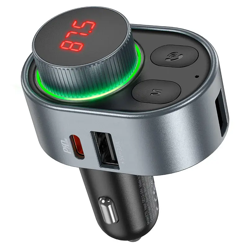 FM-модулятор HOCO E72 bluetooth QC PD30W), зображення 4