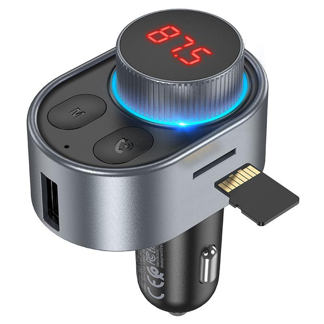FM-модулятор HOCO E72 bluetooth QC PD30W), зображення 6